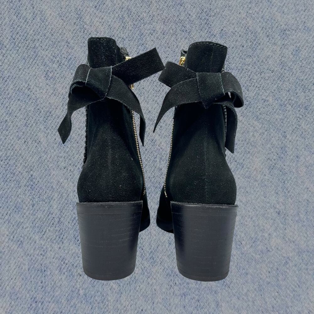 UGG Women's Fraise Whipstitch Suede Ankle Boots in Black, Size 6.5 - Picture 3 of 6